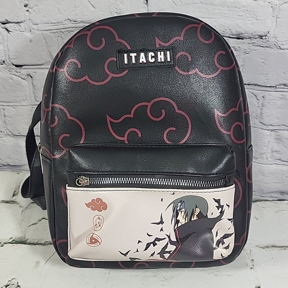 Naruto Shippuden Itachi Akatsuki Anime 12" Tall Mini Backpack by Bioworld - Read
